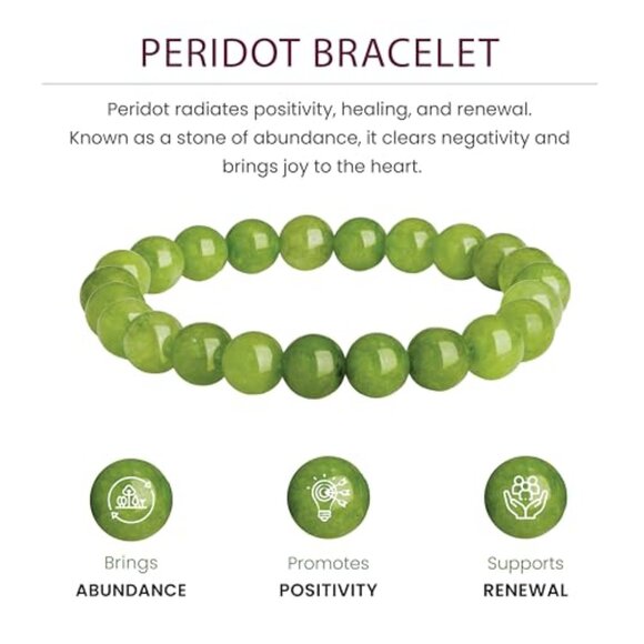 Natural Gemstone Beaded Bracelet Adjustable Size Elegant Minimal Chic Healing - Picture 4 of 8